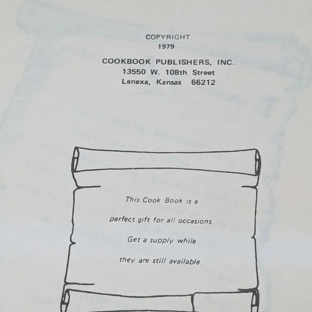 1979 Faith Assembly Of God Church Circle Montana MT Vintage Cookbook Recipe Book